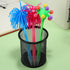Toyvian 9 Pcs Stress Ball Ballpoint Pens, Fun Sea Urchin Shaped Pens, Cute Cartoon Ink Gel Pens for Christmas Gifts
