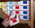 ChromaLabel 2 x 3 inch Permanent Color Code Rectangle Labels - 100 Stickers per Dispenser Box (Light Blue)