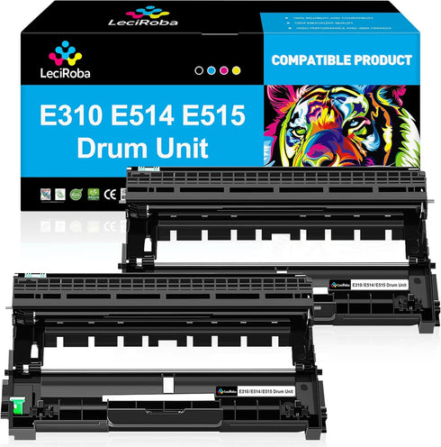 LeciRoba E310 E514 E515 Compatible Drum Unit Replacement for Dell E310dw E514dw E515dw E515dn E515 E514 Printer