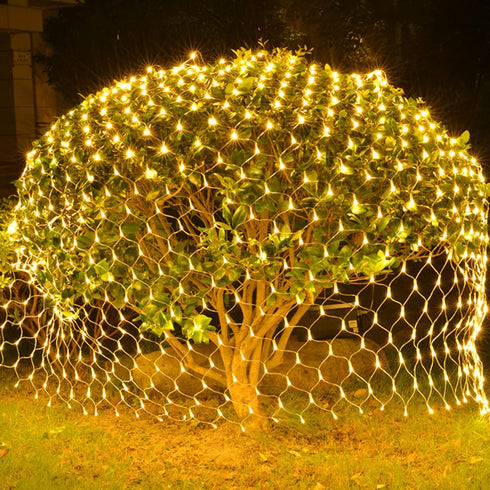 12FT 5FT 360 8 WATERGLIDE Outdoor Christmas Net Lights, x LED Fairy String Light with Lighting Modes, Connectable Light