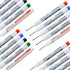 Zhhanhanw 10 20MM Pcs Long Head Deep Hole Marker Pens,Multi channel long pointed deep hole marking pen,Waterproof fast