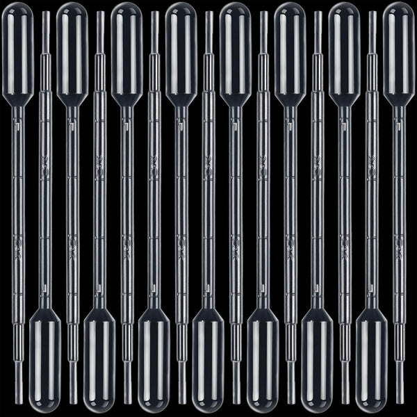 Teenitor 15Pcs 1Ml Transfer Pipettes, Disposable Plastic Droppers for Lab, Medicine, Essential Oil