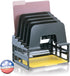 Officemate Incline Sorter - 2 Trays, 5-Compartments, Plastic, Black, 9.12w x 13.5d x 14h (22112)