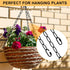 Rkoyes 6 72 Inches Feet Industrial Black Light Fixture Chain, Long, Metal Chain for Hanging Plants with Detachable