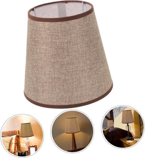 Retro Linen Fabric Desk Lamp Shade - Perfect for Living Room