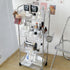 Dtipbah Clear Rolling Beauty Storage Cabinet Multi Shelves Rolling Cart Organizers for Skincare Cosmetics Collection