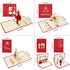 HBlife 9 Pack 3D Christmas Cards Pop Up Holiday Greeting Handmade Cards & Envelopes for New Year