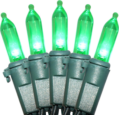 Holiday Essence 100 LED Green St Patrick's Day Christmas String Lights - 26.9 Ft for Indoor and Outdoor
