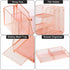 Rose Gold Desk Accessories Caddy with Sliding Drawer, Double Tray, File Organizer & Pen Holder for Office