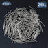 240pcs Hardware Nails, 1-1/2 Inches Nickel Plated Hanging Nails for Picture, Wood, Long, Wire Nails