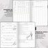 GoGirl Budget Planner - Monthly Financial Organizer Budget Book, Expense Tracker Notebook, Compact (Black)