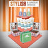 3-Tier 3 Counter Corner Retail Table Display Stand with Shelves | Step Corner Display Rack for Top, Craft Shows
