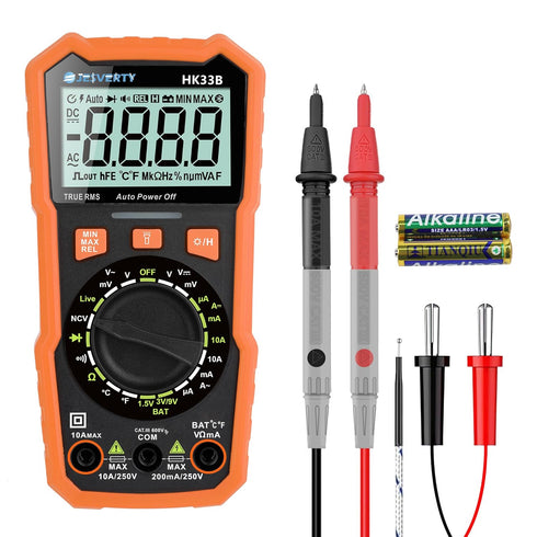 Multimeter Tester 2000 Counts Digital Multimeter with DC AC Voltmeter, Ohm Volt Amp Meter, and NCV
