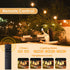 50ft 25 Bulbs Voltage(24V) Dimmable IP65 ST38 SANBEN Outdoor String Lights with Remote, Low Patio Lights, & Timer