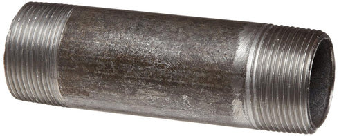 Anvil 8700142253, Steel Pipe Fitting, Nipple, 1-1/4" NPT Male x 3-1/2" Length, Black Finish