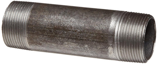 Anvil 8700142253, Steel Pipe Fitting, Nipple, 1-1/4" NPT Male x 3-1/2" Length, Black Finish