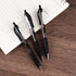 Retractable Black Ink Gel Pens, 10 Pack, Quick Dry 0.5mm Fine Point Premium Rolling Ball Gel Pens for Office School