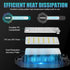 BRAINIAC LED Garage Light Bulbs, 100W 10000LM Super Bright, 5 Adjustable Panels, E26/E27 Screw-in Deformable Fixture