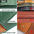 Green A4 PU Leather File Folders - 3PCS Document Organizer with String Tie Closure, Laptop Sleeve Notebook Case