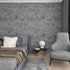 15.75" x 118" Dark Grey Concrete Wallpaper, Peel Stick Cement Contact Paper for Bathroom Kitchen, Waterproof Vinyl Film