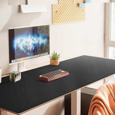 Cacoy PU Leather Desk Pad, 48"x31.5" Large Gaming Mouse Pad, Waterproof Writing Pad