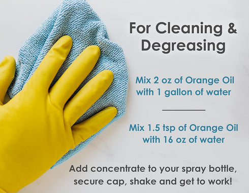 Sanco Industries 8-ounce 4 Cold Pressed Orange Oil Concentrate | Professional Grade All-Purpose Citrus Cleaner