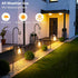 TWINKVILLA Bulb, Pergola-2Pack Hanging Solar Lanterns, Solar Lights Outdoor Waterpoof, Solar Chandelier with Warm White