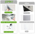 Dry Erase Sticky Notes, Reusable Whiteboard Stickers, 3"x3", 12 Pack, Great for Labels, Lists, Reminders, Washable,
