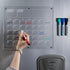 Mr. Pen Acrylic Dry Erase Calendar for Silver Fridge, 14.7x11.8", Magnetic Calendar with 4 Markers