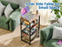 Printer Stand Holder 4 Tier - Heavy Duty Metal Shelving Unit for Office Organizer, Industrial Printer Side Table with