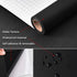 Mecpar Solid Black Wallpaper 15.7" x 118", Matte Textured Black Peel and Stick Vinyl for Rooms