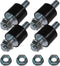 M8 Rubber Studs Shock Isolator Mounts - Anti-Vibration for Heat/Water Pumps, Garage Motors, 4 Pack