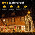 100ft 300 8 HeKation Christmas Led Lights Outdoor, Led Warm White Christmas String Lights for Tree Holiday Party