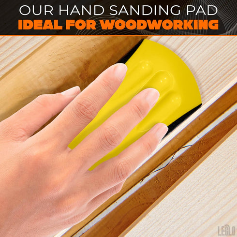 2Pcs Mouse Sanding Blocks for Wood, Auto Body Tools Hand Woodworking Tool Sanding Pads for Craftsmen