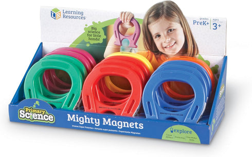 Learning Resources Horseshoe-Shaped Magnets, Set of 12