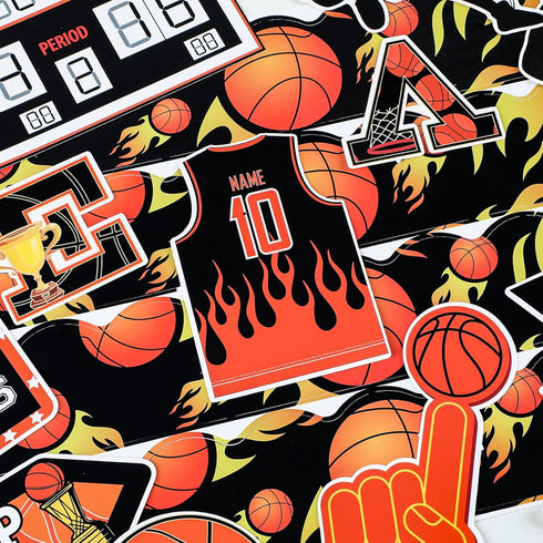 gisgfim 36pcs Basketball Bulletin Board Decoration, Basketball Theme Cut-Outs for School Classroom
