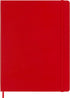Moleskine Classic Notebook, Hard Cover, XL (7.5" x 9.5") Ruled/Lined, Scarlet Red, 192 Pages by Moleskine