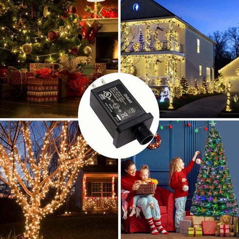 12V 1A LED Power Supply, 12W Class 2 Power Adapter, Low Voltage Transformer Replacement for Christmas Light, String