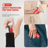 Door Jammer Door Stopper, Portable Aluminum Alloy Security Lock for Travel & Personal Protection (Red)