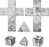3 Pieces Dice Welding Kit, Mild Steel Triangle Plate for Beginners, DIY Welding Equipment, 3 Styles (1.5 Inch)