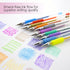 BAZIC Scented Glitter Neon Metallic Gel Pen, 24 Color Smooth Writing for Drawing, Art Christmas Gift