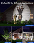 Sunset Solar Powered Spotlight Outdoor Waterproof Spot LED Accent Landscape Uplight for Outside Trees, House Flag