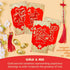Chinese New Year Red Envelopes - 24-Count, Hong Bao with Gold and Red Foil Design, Gift Money Envelopes, 4 Designs.