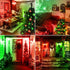 Red Light Bulb and Green Light Bulbs, 9W (6W Equivalent), E26 Base for Halloween Christmas Party Decor