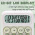 Mechanical Switch Calculator, 12 Digits, Large LCD Display, Green Gradient Desktop Big Buttons for Office School