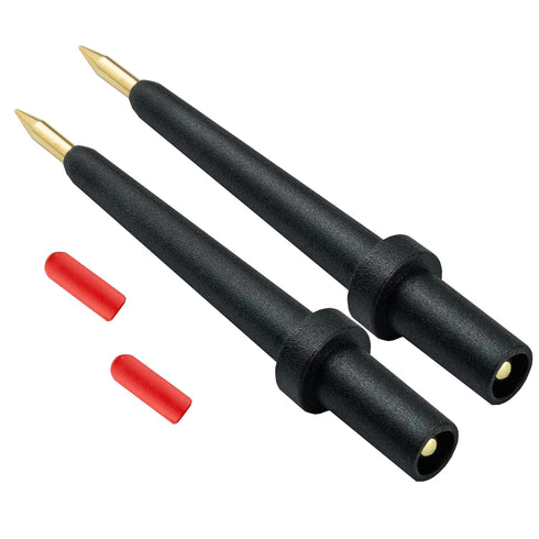 ZIBOO - 2Pk 4Mm Banana Jack 3 Tip Black (PPTK0024-2),Use for Autel