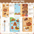 Stationery Gift Set - 3Pcs Notebook Sticky Notes, Kawaii A5 Spiral Notebooks & 550 Sheets Cute Sticky Notes Kit