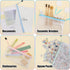 EOOUT 24pcs Waterproof Mesh Zipper Pouch, 8 Sizes, Plastic Travel Bags, Multipurpose for Office Supplies and Storage
