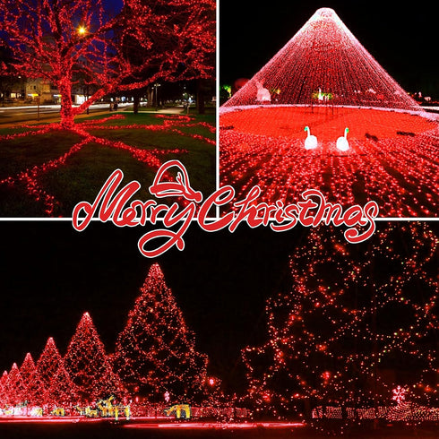 100LIGHTS 5.98m Set RED Extra-Bright with End Connectors Christmas Decorative Lights UL Certified Mini String Light