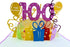 iGifts And Cards Happy 100th Birthday 3D Pop Up Greeting Card, Special Occasion, Celebration for Husband, Wife, Friend
